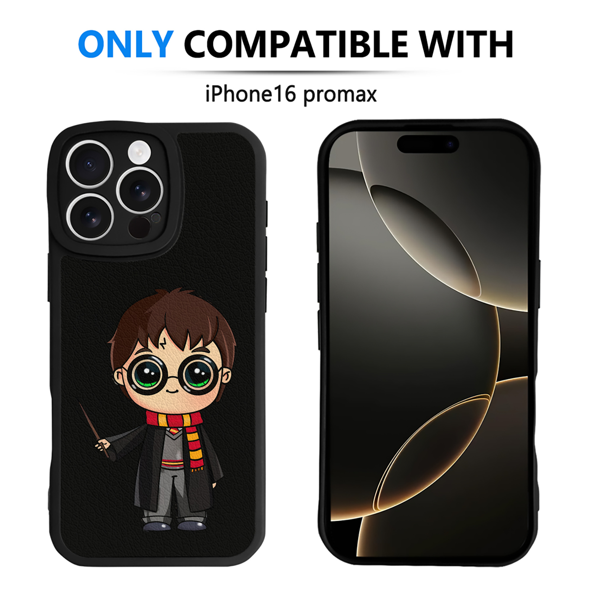（画像用） Harry Potter ハリー・ポッターシリーズ 【iPhone 16シリーズ対応】シリコンスマホケース（レザー調） 材質：シリコン